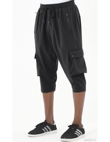 Sarouel Pantacourt Cargo Trek Noir...