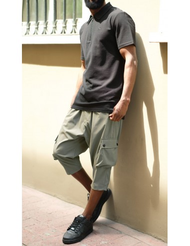 Sarouel Pantacourt Cargo Trek Noir...