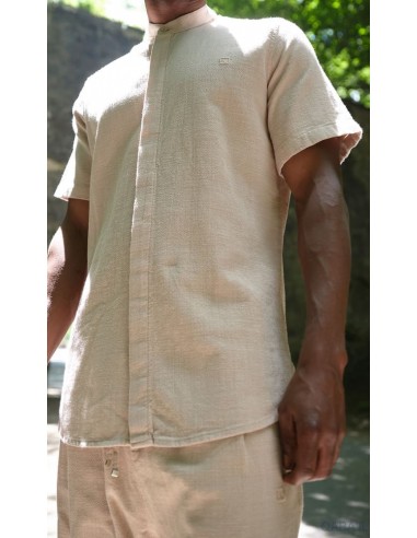 Chemise Lin Coton Beige Qaba'il