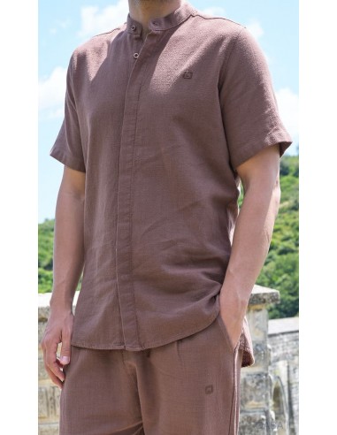 Chemise Lin Coton Choco Qaba'il
