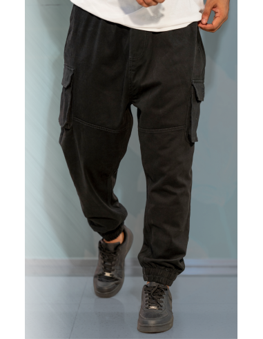 Sarouel Cargo Noir Wassat