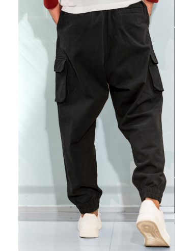 Sarouel Cargo Noir Wassat