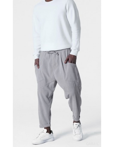 Sarouel Design Kadife Gris Qaba'il