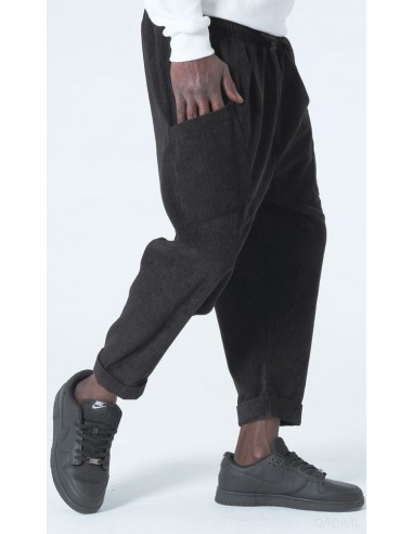 Sarouel Design Kadife Noir Qaba'il