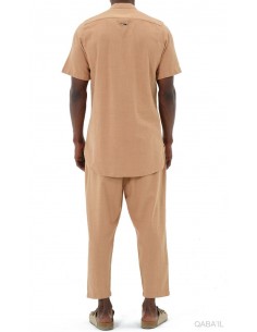 Chemise Lin Coton Camel... 2