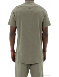 Chemise Lin Coton Kaki Qaba'il 2