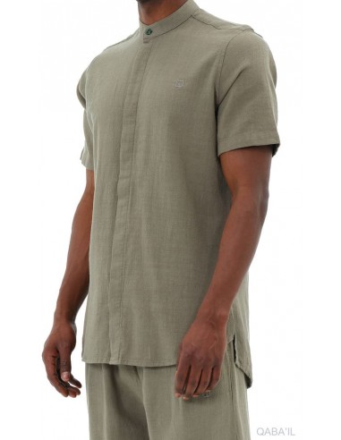 Chemise Lin Coton Kaki Qaba'il