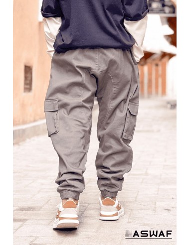Sarouel Cargo Enfant Gris