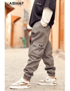 Sarouel Cargo Enfant Gris