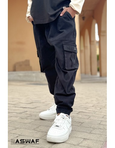 Sarouel Cargo Enfant Noir