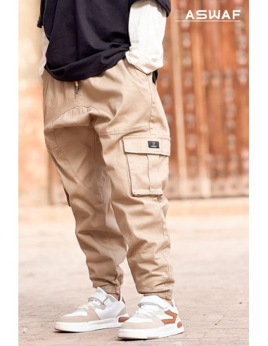 Sarouel Cargo Enfant Beige