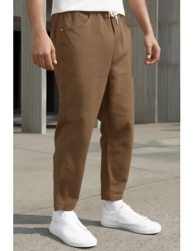 Sarouel Jean Stretch Drop Marron Qaba'il