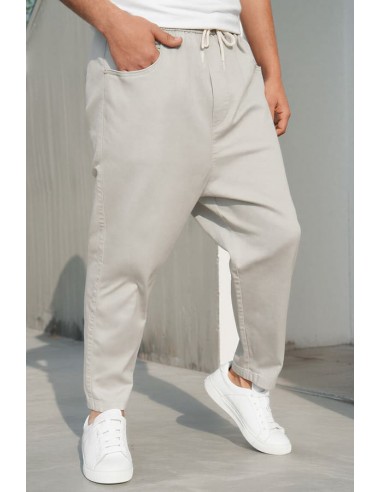 Sarouel Jean Stretch Drop Gris Qaba'il