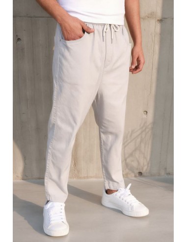 Sarouel Jean Stretch Drop Gris Qaba'il