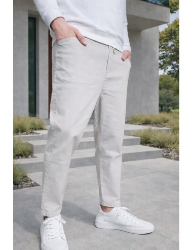 Sarouel Jean Stretch Drop Gris Qaba'il