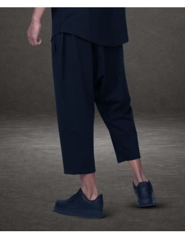 Pantacourt Combo Noir 100% Coton