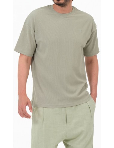 t-shirt oversized vert sauge qaba'il