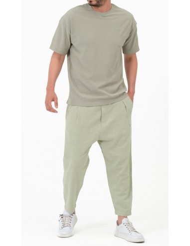 t-shirt oversized vert sauge qaba'il