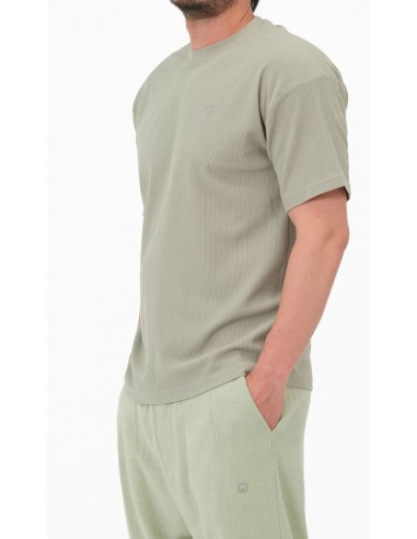 t-shirt oversized vert sauge qaba'il