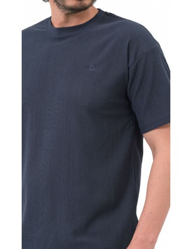 t-shirt oversized bleu nuit qaba'il