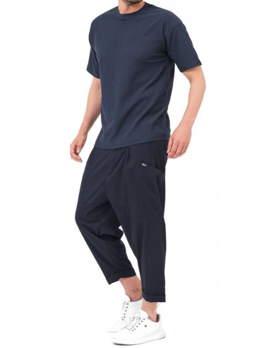 t-shirt oversized bleu nuit qaba'il