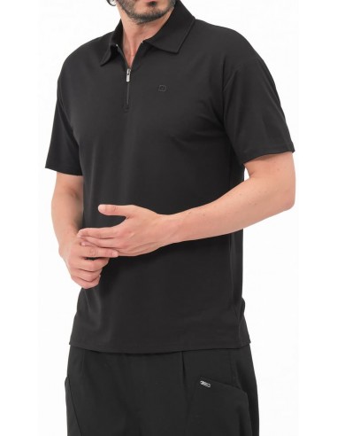 polo oversized noir qaba'il
