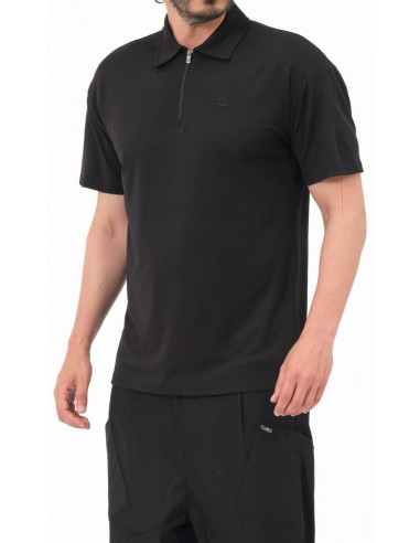 polo oversized noir qaba'il