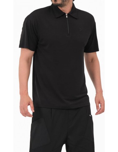 polo oversized noir qaba'il