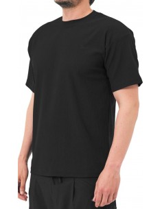 t-shirt waffle noir qaba'il