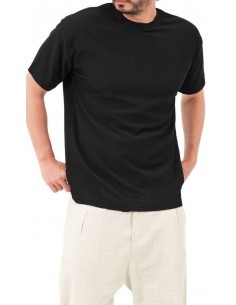 t-shirt waffle noir qaba'il 2