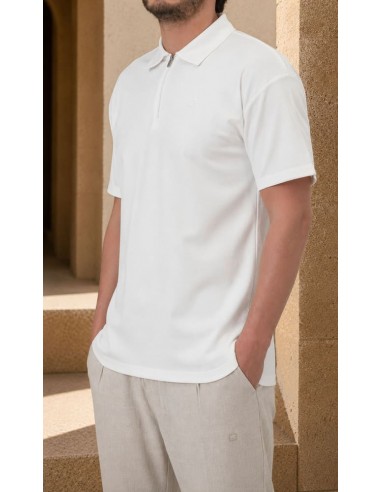 polo oversized ecru qaba'il