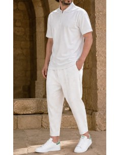 polo oversized ecru qaba'il 2