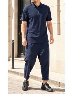 polo oversized bleu qaba'il 2