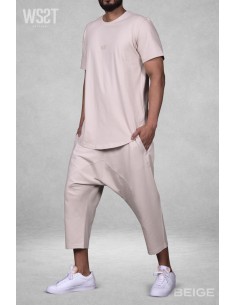 Ensemble Combo S26 Gris Wassat avec t-shirt oversized et sarouel homme en coton