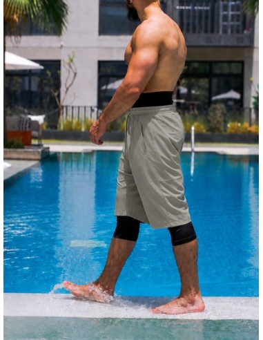 sarouel de bain kaki homme haytam