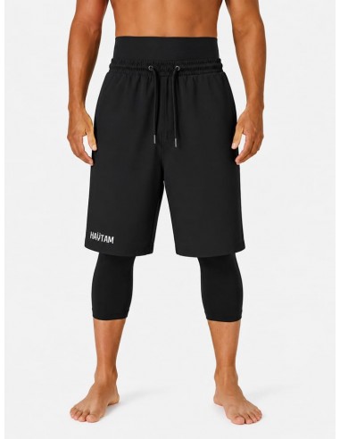 sarouel de bain noir homme haytam