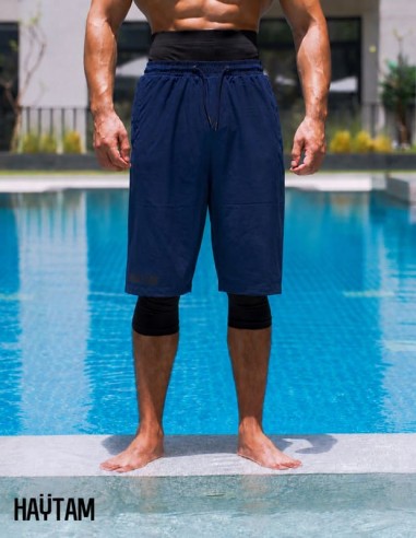 sarouel de bain bleu homme haytam