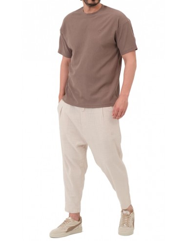 Sarouel Classik Lin Beige Homme...