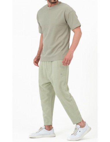 Sarouel Classik Lin vert Sauge Homme...