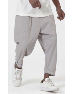 Sarouel Design gris homme Qaba'il avec coupe ample et poches latérales 2