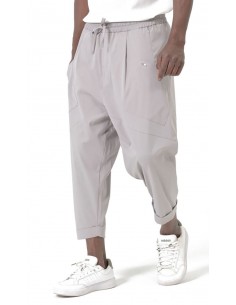 Sarouel Design gris homme Qaba'il avec coupe ample et poches latérales