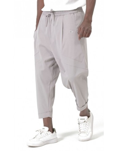 Sarouel Design gris homme Qaba'il avec coupe ample et poches latérales