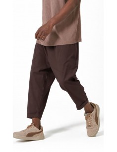Sarouel Design marron homme Qaba'il avec coupe ample et style moderne 2