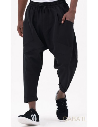 Sarouel Design Noir Homme Qaba’il