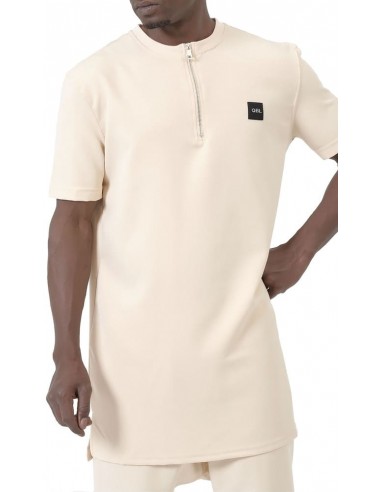 Ensemble Qamis Court Silent Beige Homme