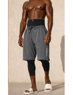 Short de Bain Homme Gris...
