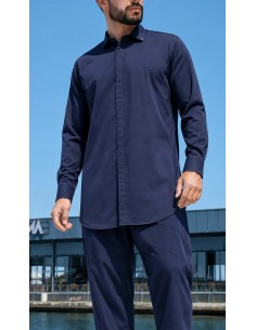 Chemise Design Bleu Marine...