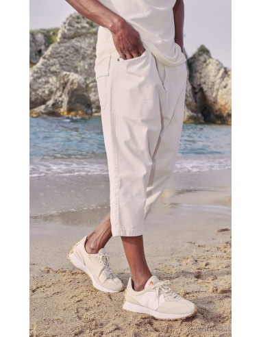 Sarouel Bermuda Coton Stretch Beige...